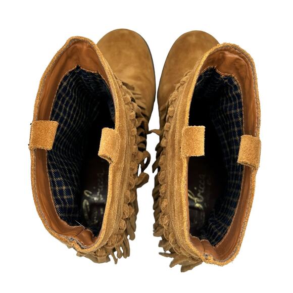 Womens Brown Suede Fringe Boot Size 7 - Picture 7 of 7